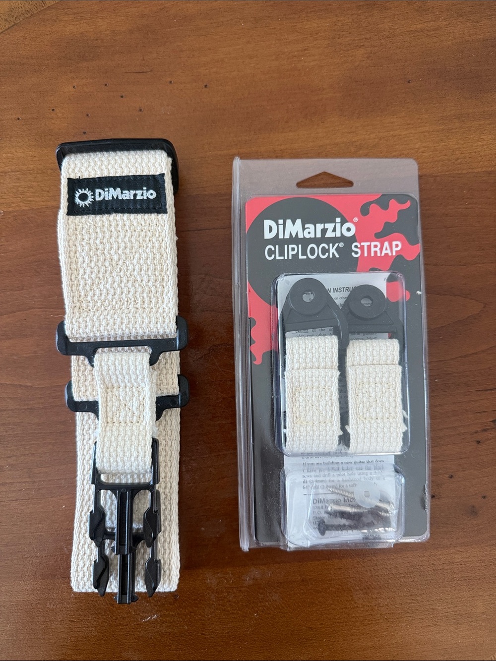 ClipLock Guitar Strap Natural Cotton Brand new! Omarion